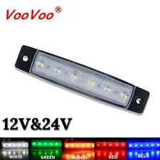 Car External Light Led 12v 24v 6 Smd Led Auto Car Bus Truck Lorry Side Marker Indicator Led Trailer Light Warning R Led Trailer Lights Ford Edge Led Angel Eyes