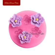 Mini 3 Roses Fleur Silicone De Cuisson Formes Fondant Gateau Au Chocolat Et Sucre Craft Outils Mold De Sili Outils Decoration Gateaux Art En Sucre Gateau Fleur