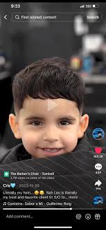 Is there anybody in your yermo that knows how to cut a little boy's hair