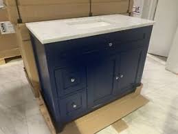 Browse a large selection of bathroom vanity designs, including single and double vanity options in a wide range of sizes, finishes and styles. Marble Blue Single Sink Vanity Bathroom Vanities For Sale Ebay