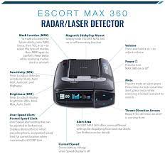 The escort max 360c was the best performing radar detector that we've tested and it has the best features for maintaining driver awareness. Escort Max 360 Radar Detector Black Amazon De Elektronik