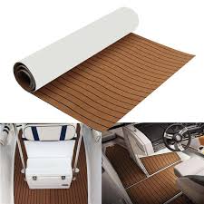 2400x1200x6mm Eva Foam Brown Faux Teak Boat Flooring Decking Sheet Pad Yacht Flooring Teak Boat Interior