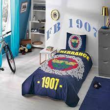 tac lisansli fenerbahce marsli logo yatak ortusu seti kuddfodral bedspread overkast