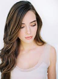 Light Brown Highlights On Dark Brown Base The Beauty Thesisthe Beauty Thesis Natural Wedding Hairstyles Wedding Hair And Makeup Light Brown Hair