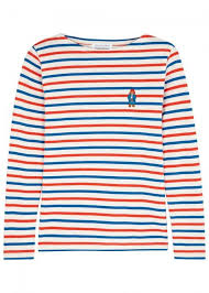 Maison Labiche X Paddington Striped Cotton T Shirt In Multicoloured Modesens Cotton Tshirt Maison Labiche Striped