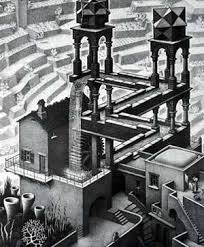 Escher's work, and was leafing through a book of his stuff that i've had since i was a kid. Jigsaw Puzzle Waterfall 1000 Pieces Escher