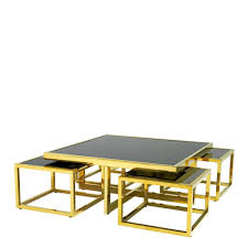 Black Glass Coffee Table Eichholtz Monogram Nesting Coffee Tables Large Square Coffee Table Coffee Table