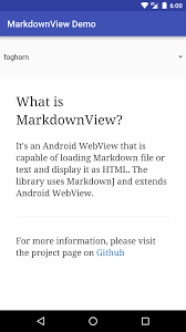 Just check the app/release/ folder in the github source code. Github Falnatsheh Markdownview Markdownview Is An Android Webview With The Capablity Of Loading Markdown Text Or File And Display It As Html It Uses Markdownj And Extends Android Webview