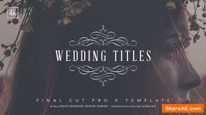 Hi i just purchased the wedding pack and i installed and already in my final cut pro x but when i drag it to my video it showing a t! Videohive Wedding Photo Gallery Apple Motion Final Cut Pro Free After Effects Templates After Effects Intro Template Shareae