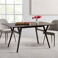 For starters, nearly the entire line comes in a light brown acorn finish wheres the dining table comes in either a walnut (a bit darker brown) or a dark mineral (a true. Mid Century Expandable Dining Table Dark Mineral