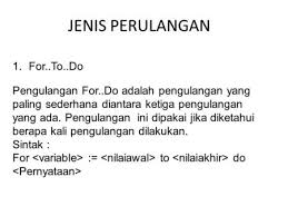 Jenis Perulangan While Do Beda Antara While Do Dengan Repeat Until Ppt Download