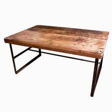 Shipped with usps priority mail.the exact dimensions of the table are 4'5 long 19.5 h.& 19.5 w two drawers in the middle of the table been in storage great condition no nails only dowls and wood glue very nice job Buy Custom Made Reclaimed Wormy Chestnut Coffee Table With Industrial Metal Base Made To Order From The Strong Oaks Woodshop Custommade Com
