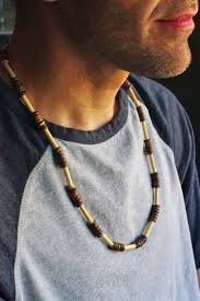 Coconut Wood Reed Necklace Men S Wood Necklace Man Etsy Wood Necklace Men Nature Necklace Wood Necklace