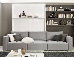 The bed is attractive and quite practical. Transformable Murphy Bed Over Sofa Systems That Save Up On Ample Space