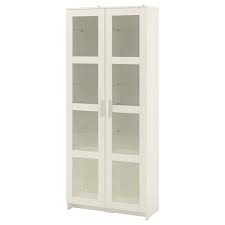 Brimnes Vitrine Weiss Ikea Osterreich In 2020 Glass Cabinet Doors Bookcase With Glass Doors Glass Shelves