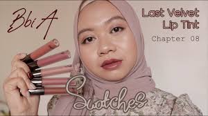 Vậy màu nào son bbia hot nhất trong đó? Bbia Last Velvet Lip Tint Chapter 8 5 Colors Swatches Bbia Youtube
