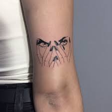 Ripped skin crying eye tattoo on slee. Bela Tattoo Woman Mulher Ink Crying Face Tattoos Eye Tattoo Small Face Tattoos