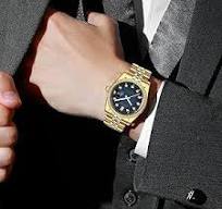 Luxury Men's Automatic Watches Fashion Automatic Self Wind Watch Stainless  Calendar Window Water Resistant Wrist Watch Gold Outdoor, Business Style,  ...