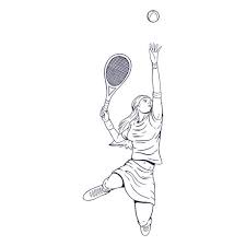 Female Tennis Player Character Hand Drawn #Ad , #Ad, #Paid, #Player,  #Drawn, #Hand, #Tennis | Sports Drawings, Tennis Art, Sketches