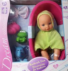 Bathroom toy, water can be scooped from the two cute fish. Gigi Toy Dream Collection 10 Bathtub Fun Baby Doll W Accessories Walmart Com Walmart Com