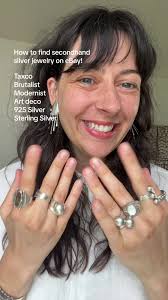 #stitch with @Rachael how to find unique, affordable silver rings and  jewelry! @ebay