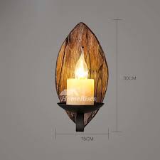Industrial Style Outdoor Wall Light Fixtures Wrought Iron Candle Small Bar Reading Black Art