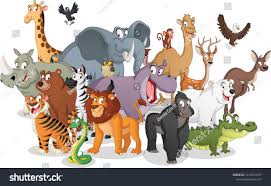 All famous series are available here. Group Of Cartoon Animals Vector Illustration Of Funny Happy Animals Animals Cartoon Group Vector Happy Animals Cartoon Animals Funny Illustration