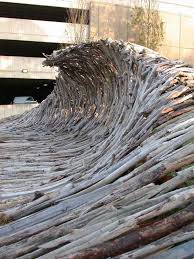 Wood Waves Surf Art Land Art Installation Art