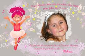 Ecrivez un texte, par exemple : Carte Invitation Anniversaire Theme Danse Et Danseuse