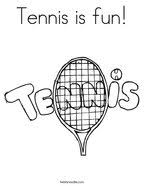 Tennis Coloring Pages Twisty Noodle