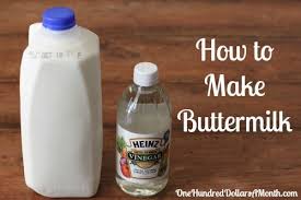 How to make buttermilk with vinegar or lemon juice. Easy Kitchen Tips How To Make Buttermilk One Hundred Dollars A Month How To Make Buttermilk Buttermilk Recipes Buttermilk