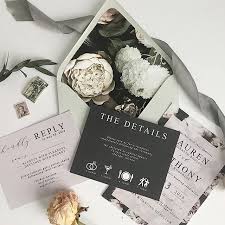 Moody Wedding Invitations Black And Blush Wedding Invitations Floral En Wedding Invitation Envelopes Diy Wedding Invitations Diy Wedding Invitation Envelopes