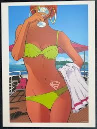 Supergirl Bikini by Joelle Jones DC Comics Poster | eBay
