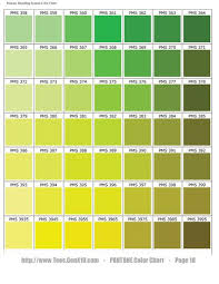 Pantone Colour Chart 360u 359u Pantone Color Chart Pms