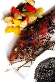 Rougets Au Four Et A La Tapenade Rouget Au Four Rouget Recettes Poissons Et Fruits De Mer