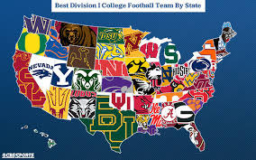 College football kicks off the 2013 season tonight. Nine Big Ten Teams On Cbs Sports Best College Football Team By State Map Big Ten Network
