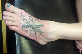 pin by sylvia jeffers on tattoo love cosmetology tattoos hairdresser tattoos small neck tattoos