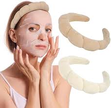 Amazon.com : Chanaco Headband for Washing Face Spa Headband Skincare  Headband Makeup Headband Face Wash Headband Black White Sponge Hair Band  for Washing Face Hair Accessories for Women Girls Gifts : Beauty