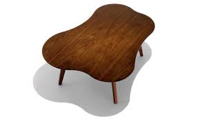 Follow a triangle rule if your table is an odd shape or has multiple levels. Risom Amoeba Coffee Table Hivemodern Com