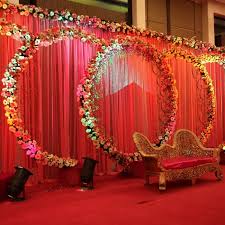 Indian Wedding Birthday Planner Couple Stage Flower Ballons Tent Decoration A Indian Wedding Flowers Wedding Flower Decorations Indian Wedding Decorations