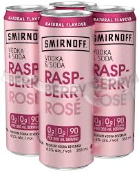 Smirnoff Vodka Soda Raspberry Rose 33038 Manitoba Liquor Mart