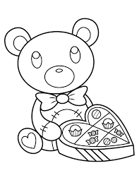 Copy the code we give you below and paste it on your web to publish it. Printable Teddy Bear With A Box Of Chocolates Coloring Page