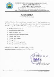 More images for e daftar tahun 1 » Sbmptn Pengumuman Tentang Pengiriman Berkas Pendaftaran Peserta Lulus Sbmptn Tahun Akademik 2021 2022 Ke Politeknik Negeri Medan Politeknik Negeri Medan