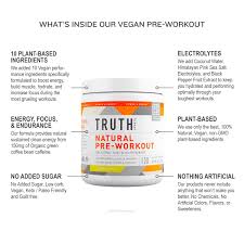 Natural Pre Workout Truth Nutrition