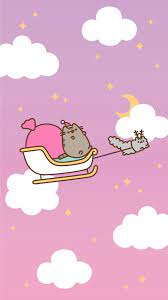Iphone Pusheen Free Christmas Wallpaper Cute Christmas Wallpaper Pusheen Cat Pusheen Christmas
