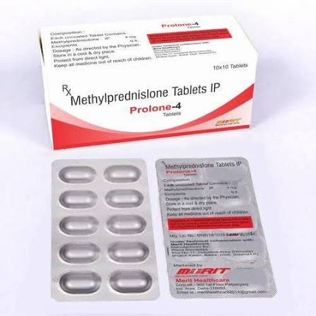 Methylprednisolone Tablets 4 Mg at ₹ 250/box | Steroids Tablets in Kolkata | ID: 2851250851755