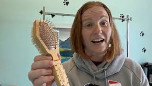 Amazon.com: Burt's Bees for Pets Double Sided Pin & Hemp Bristle Dog Brush 