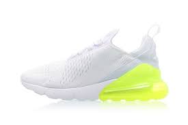 Can you put nike air max in the dryer? Nike Dresses The Air Max 270 In A Clean White Volt Colorway Nike Air Max White Nike Air Max 270 Nike Air Max 270 White