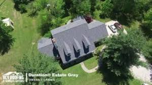 Quarry gray | trudefinition® duration sh. Aerial Drone Owens Corning Duration Estate Gray Rcv Roofing Seamless Gutters Youtube