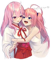 Slime and Tensura engage in a sensual dance of lust and desire